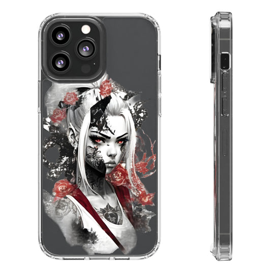 Mystical Warrior Clear Phone Case - Stylish & Protective