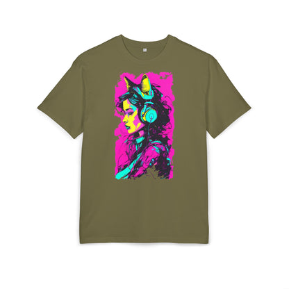 Vibrant Music Lover's Tee, Unisex Heavy Oversize Tee, Trendy Graphic Shirt, Colorful Art Top, Perfect for Festivals and Gifts
