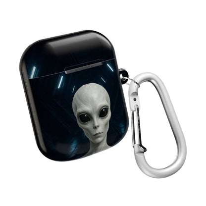Alien-Themed AirPod Case, Funky Wireless Earbud Cover, Sci-Fi Gift for Music Lovers, Unique Tech Accessory, Halloween Present, Trendy Gadget