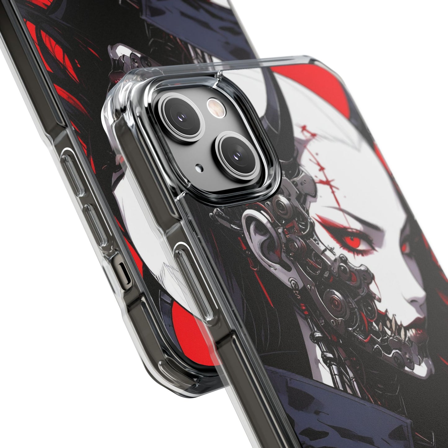 Magnetic Impact Phone Case, Anime Art Phone Cover, Goth Accessories for Her, Gift for Tech Lovers, Unique Phone Protection