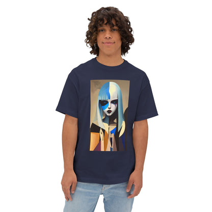 Artistic Oversized Tee, Stylish Graphic Top, Trendy Unisex Shirt, Unique Art Apparel, Casual Wear, Gift for Art Lovers