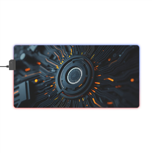 Gaming Mouse Pad with Abstract Cyber Design