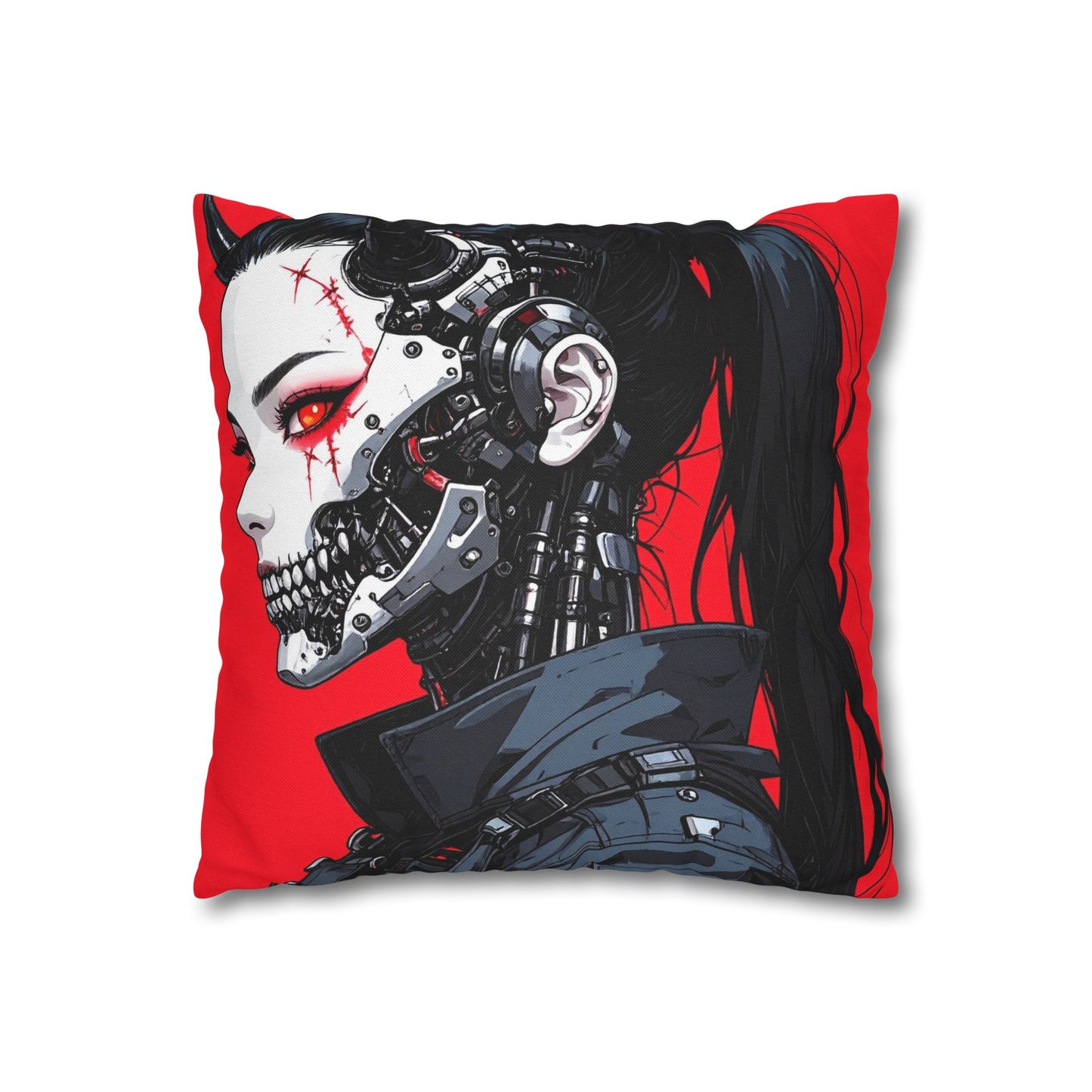 Futuristic Cyberpunk Pillowcase, Cozy Decor, Perfect for Gaming Rooms, Gifts for Tech Lovers, Stylish Home Accessories