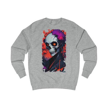 Vibrant Skull Art Unisex Sweatshirt | Casual Wear, Halloween Fashion, Gift for Him/Her, Streetwear, Graphic Sweatshirt
