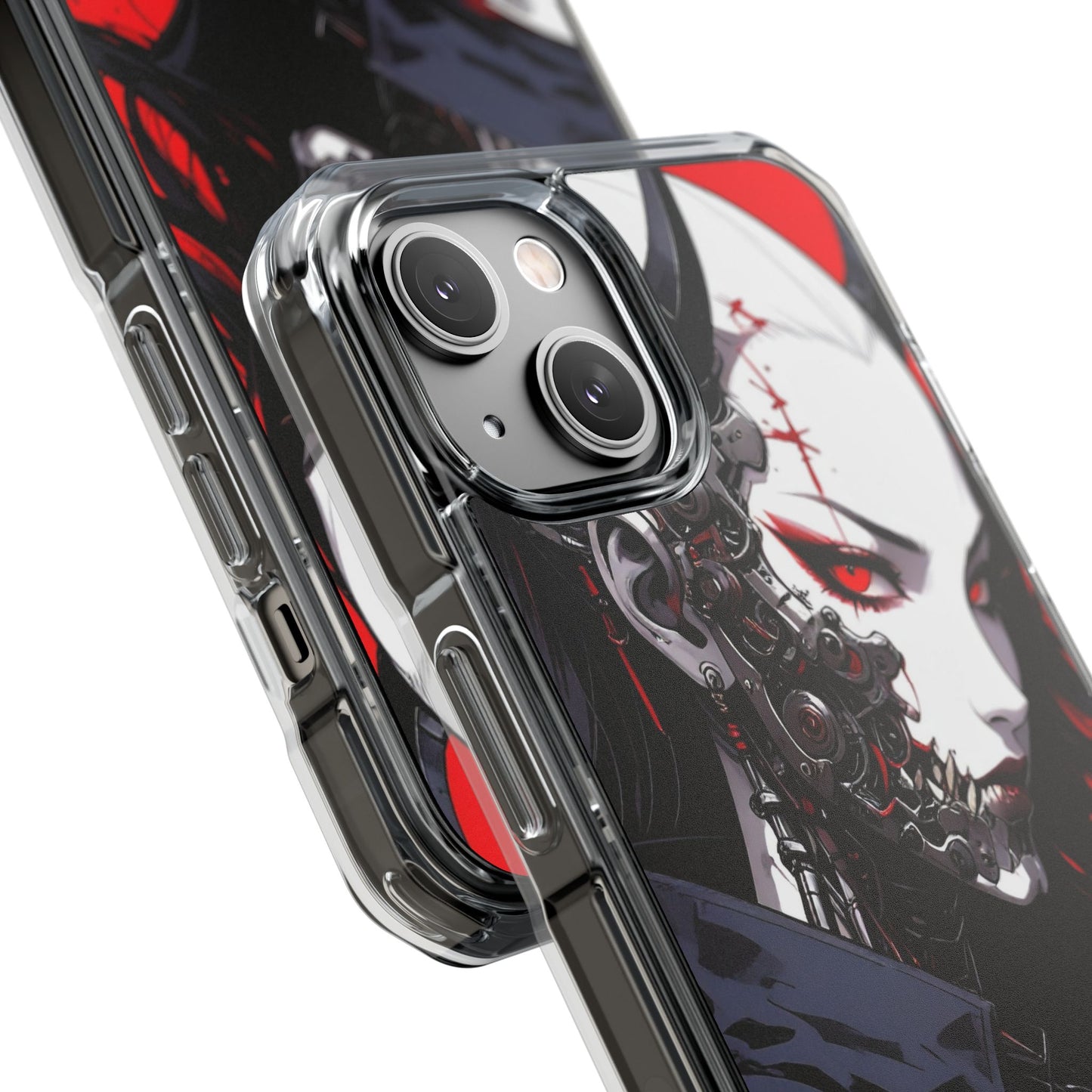Magnetic Impact Phone Case, Anime Art Phone Cover, Goth Accessories for Her, Gift for Tech Lovers, Unique Phone Protection