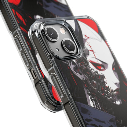 Magnetic Impact Phone Case, Anime Art Phone Cover, Goth Accessories for Her, Gift for Tech Lovers, Unique Phone Protection
