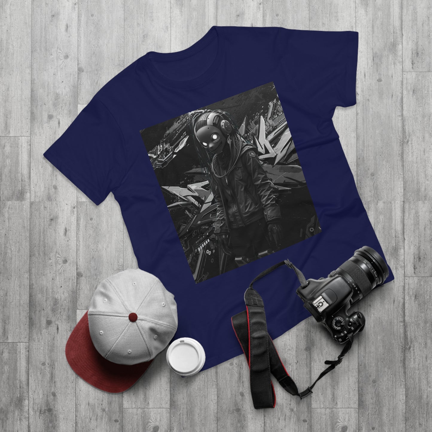 Urban Cyberpunk Unisex T-Shirt - Edgy Graphic Tee with Futuristic Design