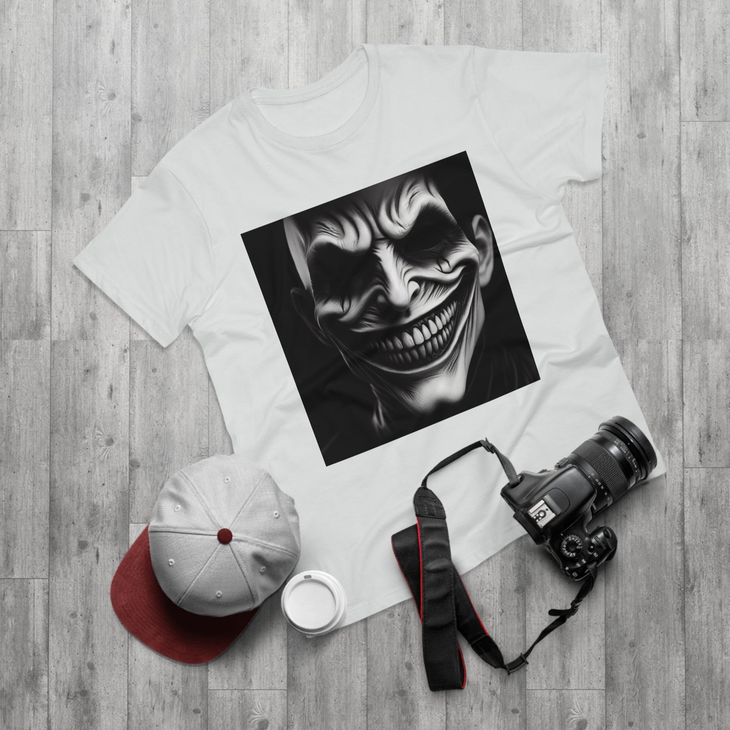 Creepy Clown Unisex T-Shirt - Unisex Graphic Tee for Halloween, Horror Fans, Costume Party, Unique Gift Idea, Spooky Apparel