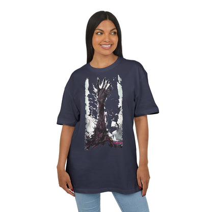 Artistic Oversized Unisex Tee, Graphic Tee, Casual Wear, Streetwear Style, Gift for Art Lovers, Unique T-Shirt Design
