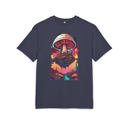 Psychedelic Mushroom Unisex Tee - Oversize Graphic T-Shirt for Festivals, Art Lovers, Gifts, and Casual Wear