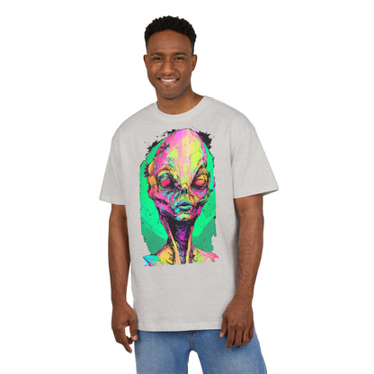 Alien Art Oversize Tee, Graphic Tee, Unisex T-Shirt, Casual Wear, Unique Gift for Sci-Fi Lovers