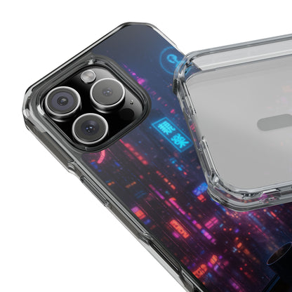 Neon City Phone Case - Magnetic Clear Impact Cases, Customizable Phone Cover, Gifts for Tech Lovers, Stylish Protection, Modern Design