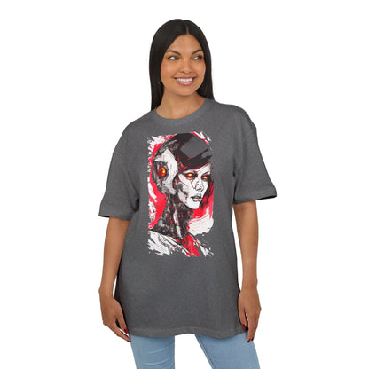 Cyberpunk-Inspired Unisex Heavy Oversize Tee | Graphic Tee, Streetwear, Gift for Gamers, Unique Fashion, Modern Art Apparel