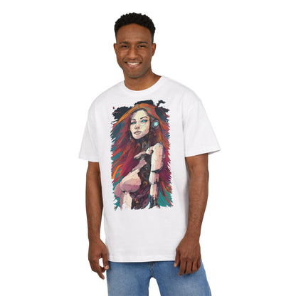 Artistic Oversize Tee - Vibrant Graphic Shirt, Casual Streetwear, Unique Gift for Art Lovers, Everyday Wear, Graphic Tee