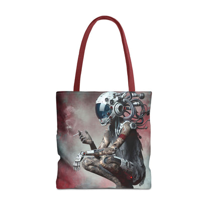 Futuristic Cyborg Tote Bag | Eco-Friendly Carryall for Sci-Fi Lovers, Gift for Tech Enthusiasts, Stylish Everyday Use
