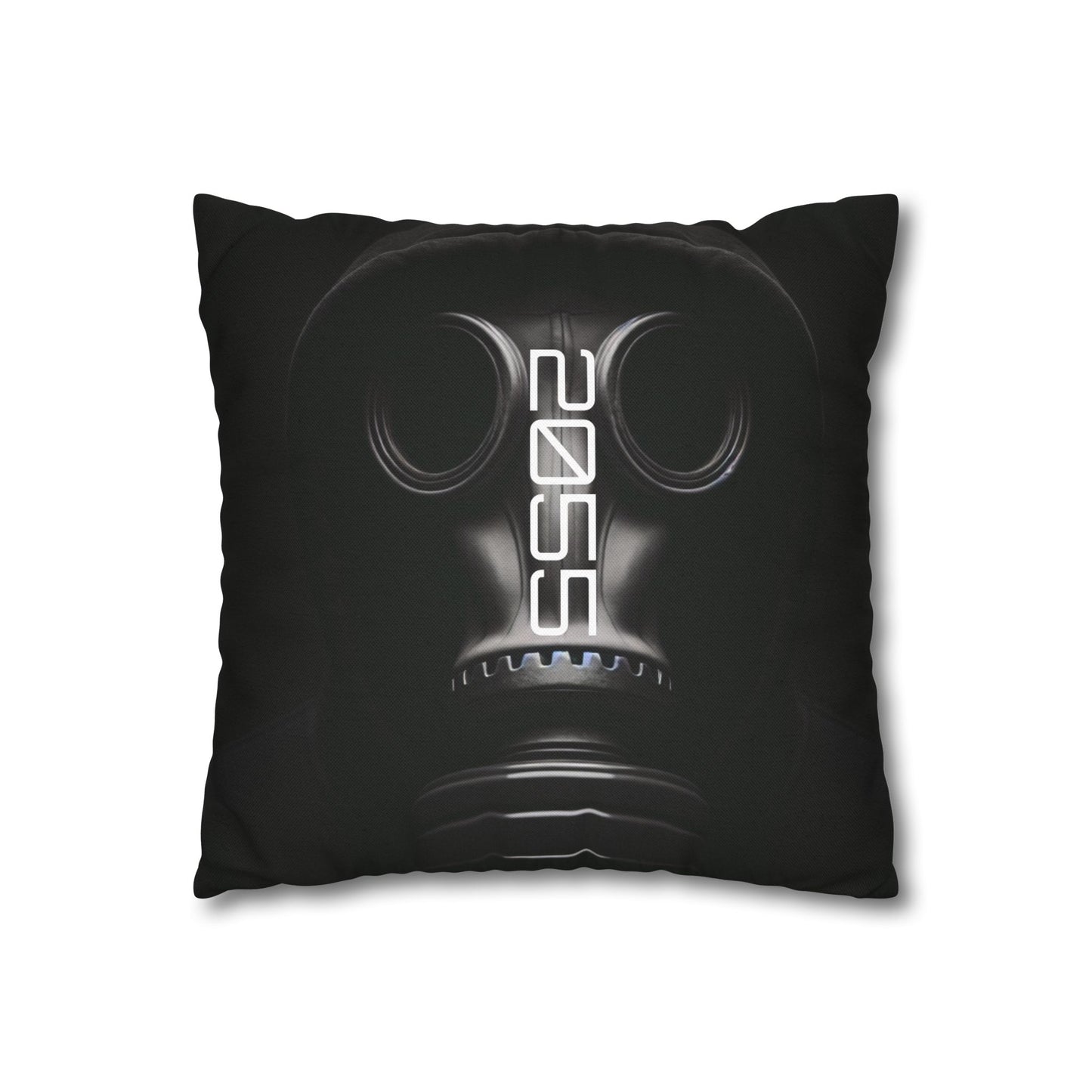 Futuristic Gas Mask Pillowcase | Modern Home Decor, Throw Pillow, Unique Gift, Sci-Fi Aesthetic, Cyberpunk Room Accents