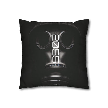 Futuristic Gas Mask Pillowcase | Modern Home Decor, Throw Pillow, Unique Gift, Sci-Fi Aesthetic, Cyberpunk Room Accents