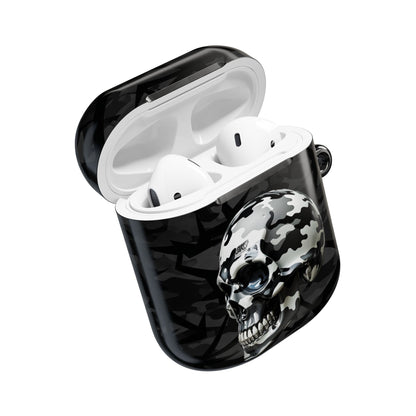 Edgy Skull AirPod Case | Unique Headphone Accessories | Gift for Music Lovers, Tech Enthusiasts, Birthdays, Holidays, Halloween
