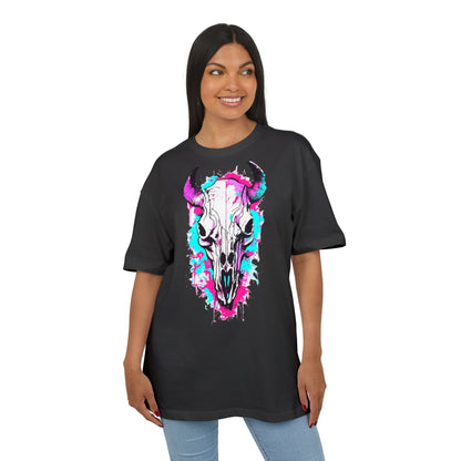 Vibrant Skull Graphic Tee for Art Lovers, Casual Wear, Unique Gift, Festival Apparel, Street Style Fashion