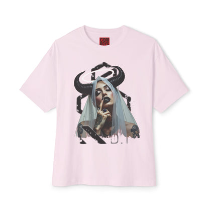 Edgy Graphic Tee, Unisex Oversized Boxy Tee, Alternative Fashion Shirt, Unique Apparel, Statement Top, Gift for Her
