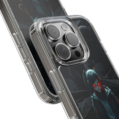 Futuristic Clear Phone Case with Cyberpunk Design - Edgy and Stylish