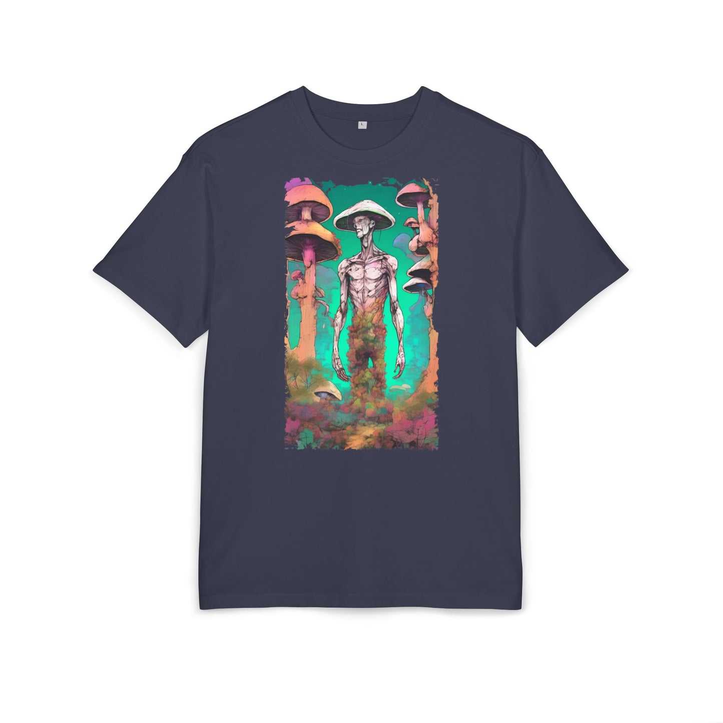Psychedelic Alien Oversize Tee, Unisex Graphic T-Shirt, Casual Streetwear, Gift for Sci-Fi Lovers, Festival Apparel