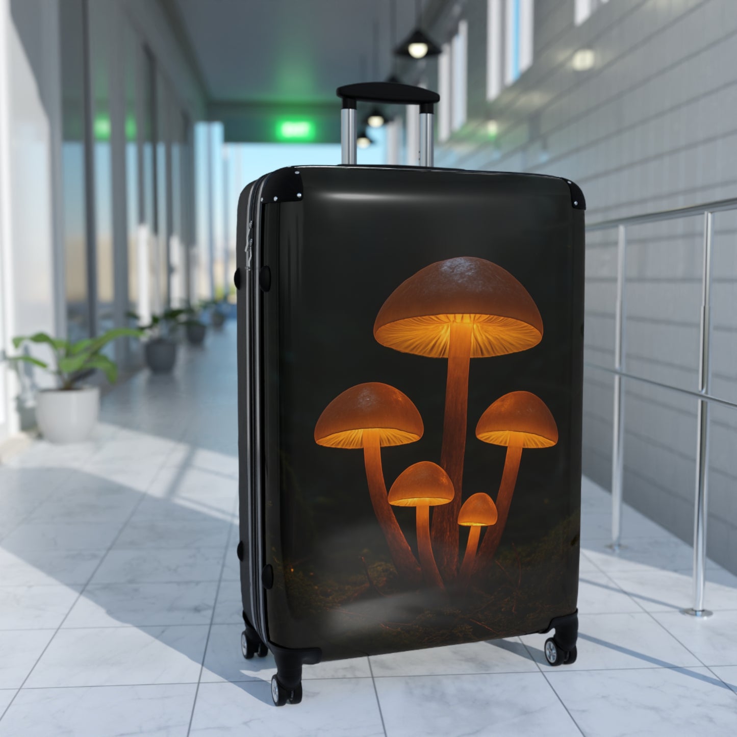 Mushroom Suitcase – Travel Gear, Luggage, Weekend Getaway, Gift for Travelers, Adventure Accessories