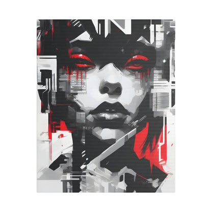 Stretched Canvas Art, Edgy Wall Decor, Modern Home Interior, Statement Piece, Unique Artwork for Living Room, Gift Idea