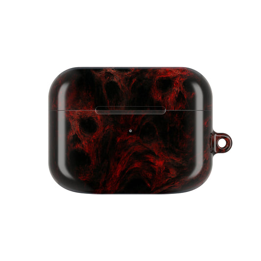 Stylish AirPod Cases with a Bold Red Marble Design, Unique Accessories for Music Lovers, Perfect Gift for Teens, Great for Holidays