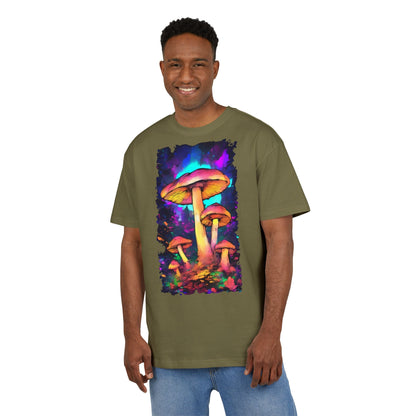 Psychedelic Mushroom Oversize Tee, Unisex Graphic Tee, Casual Summer Shirt, Gift for Nature Lovers, Festival Fashion