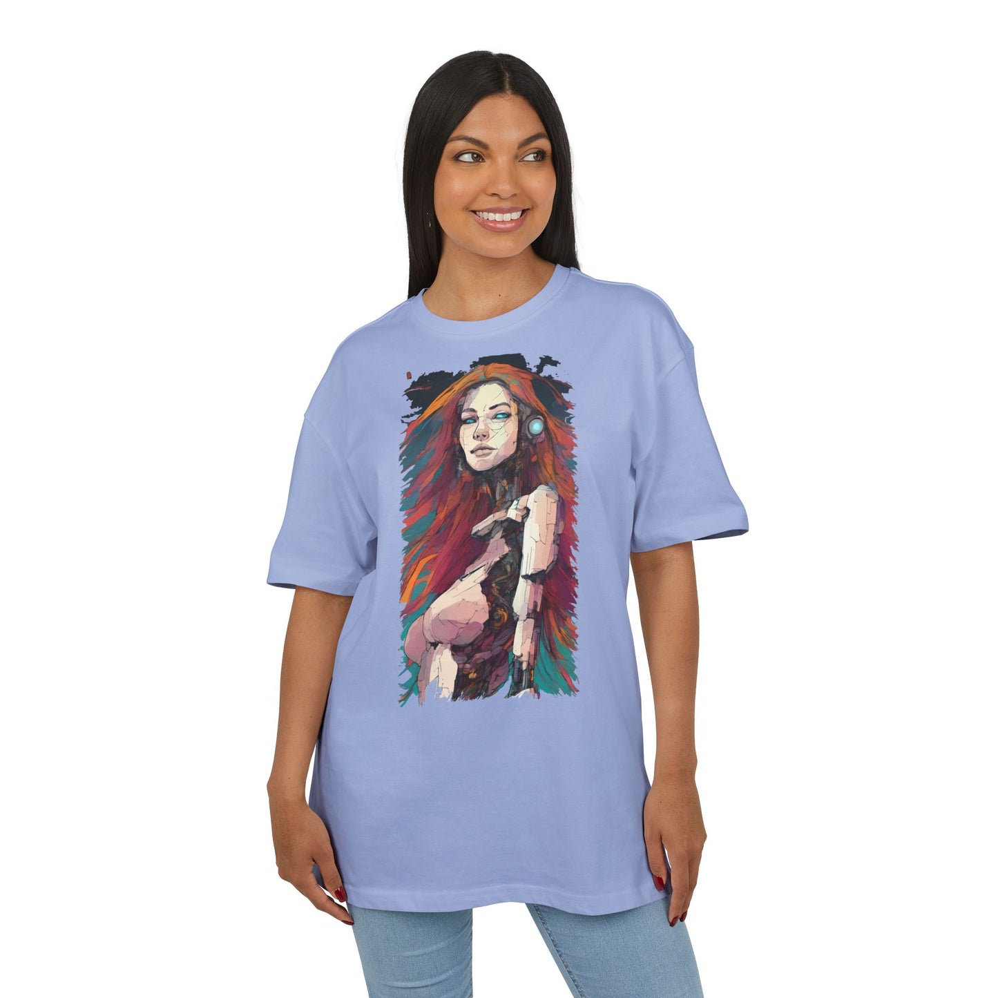 Artistic Oversize Tee - Vibrant Graphic Shirt, Casual Streetwear, Unique Gift for Art Lovers, Everyday Wear, Graphic Tee