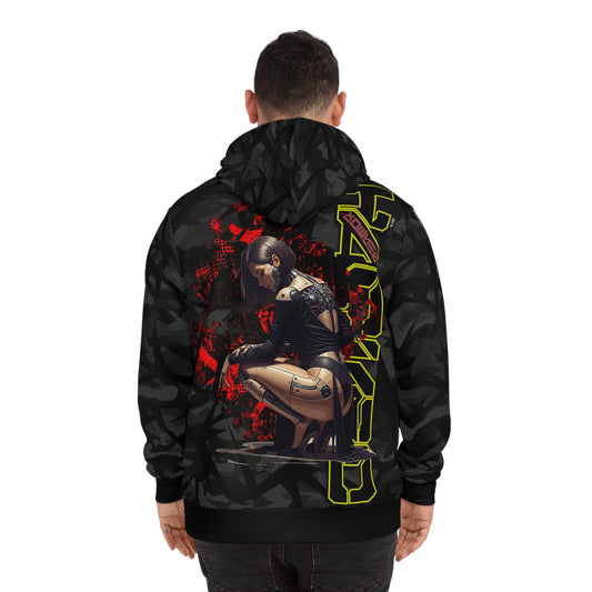 Cyberpunk Fashion Hoodie, Streetwear Sweatshirt, Urban Outfit, Gamer Apparel, Street Style Gift, Edgy Style Hoodie