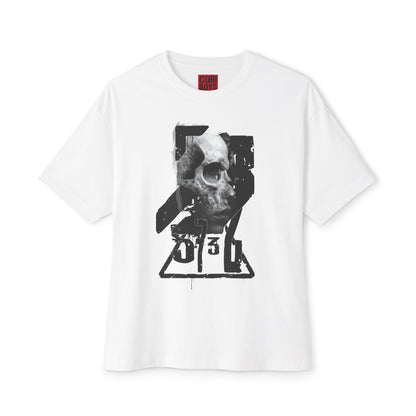 Edgy Graphic Tee, Unisex Oversized Boxy Tee, Goth Fashion Shirt, Casual Streetwear Top, Grunge Style Tee, Perfect Gift for Halloween