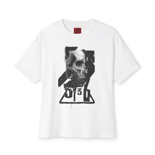 Edgy Graphic Tee, Unisex Oversized Boxy Tee, Goth Fashion Shirt, Casual Streetwear Top, Grunge Style Tee, Perfect Gift for Halloween