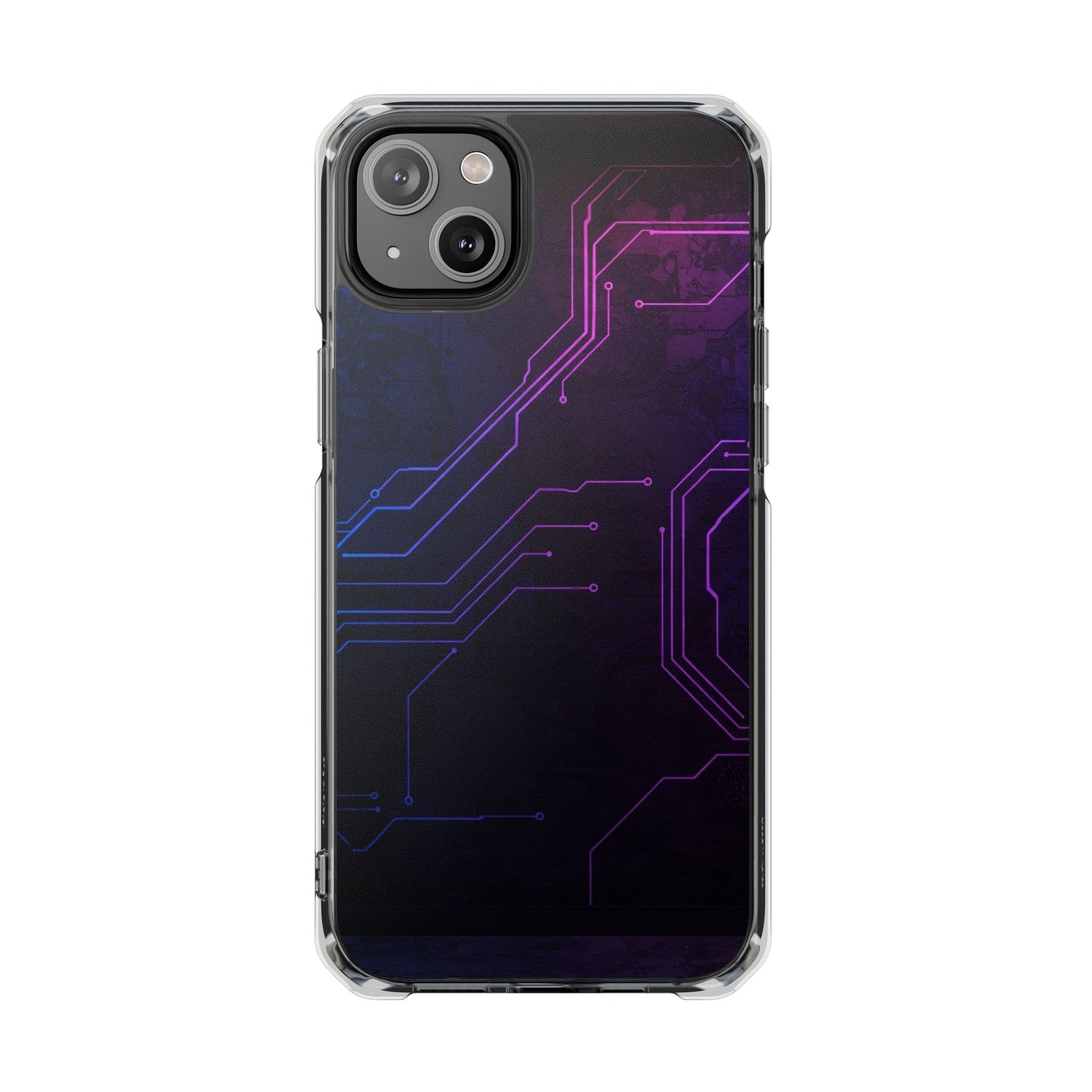 Magnetic Clear Phone Case - Tech-Inspired Design for Gamers, Stylish Protection, Gift for Tech Lovers, Phone Accessories, Customizable Case