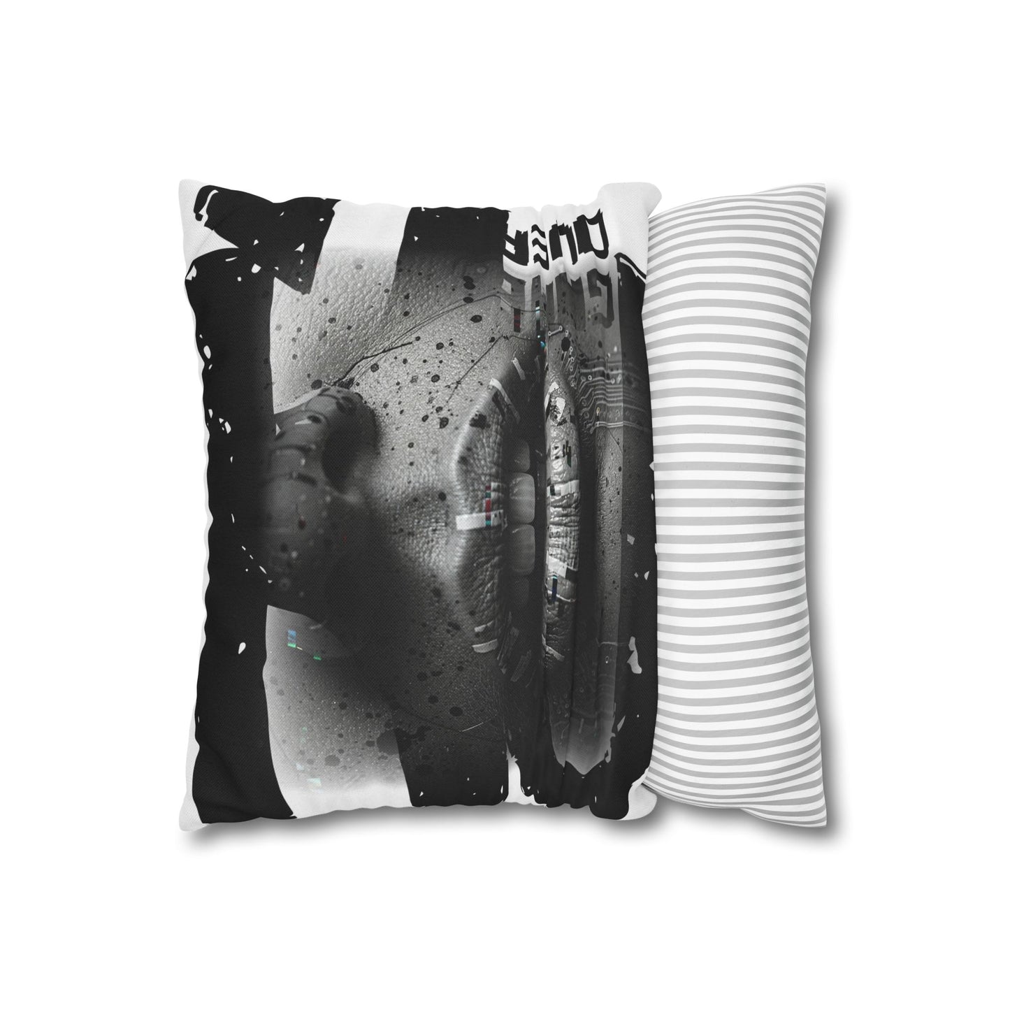 Stylish Spun Polyester Pillowcase, Decorative Accent, Unique Home Decor, Modern Living Room Cushion, Gift for Art Lovers