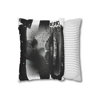 Stylish Spun Polyester Pillowcase, Decorative Accent, Unique Home Decor, Modern Living Room Cushion, Gift for Art Lovers