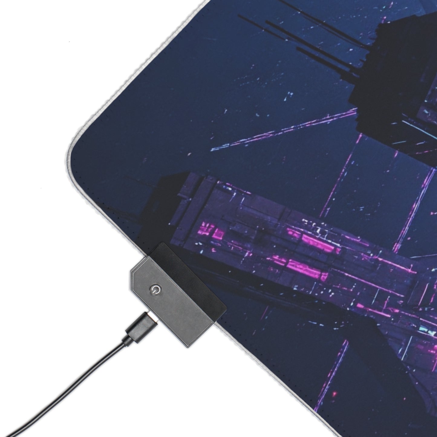 LED Cyberpunk Gaming Mouse Pad - Futuristic Glow, Desk Accessory for Gamers, Perfect for Birthdays, Gaming Setup, Home Office