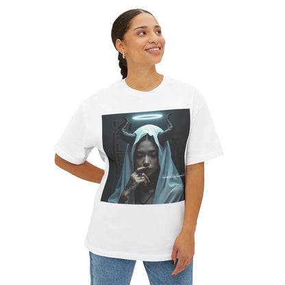 Gothic Inspired Oversized Tee - Perfect for Halloween, Music Festivals, Casual Wear, Alternative Fashion, Unique Gift Ideas