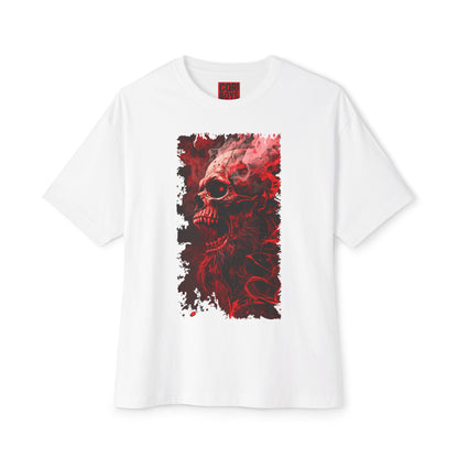 Gothic Skull Graphic Tee, Unisex Oversized T-Shirt, Edgy Streetwear, Halloween Apparel, Alternative Fashion, Gift for Goth Friends