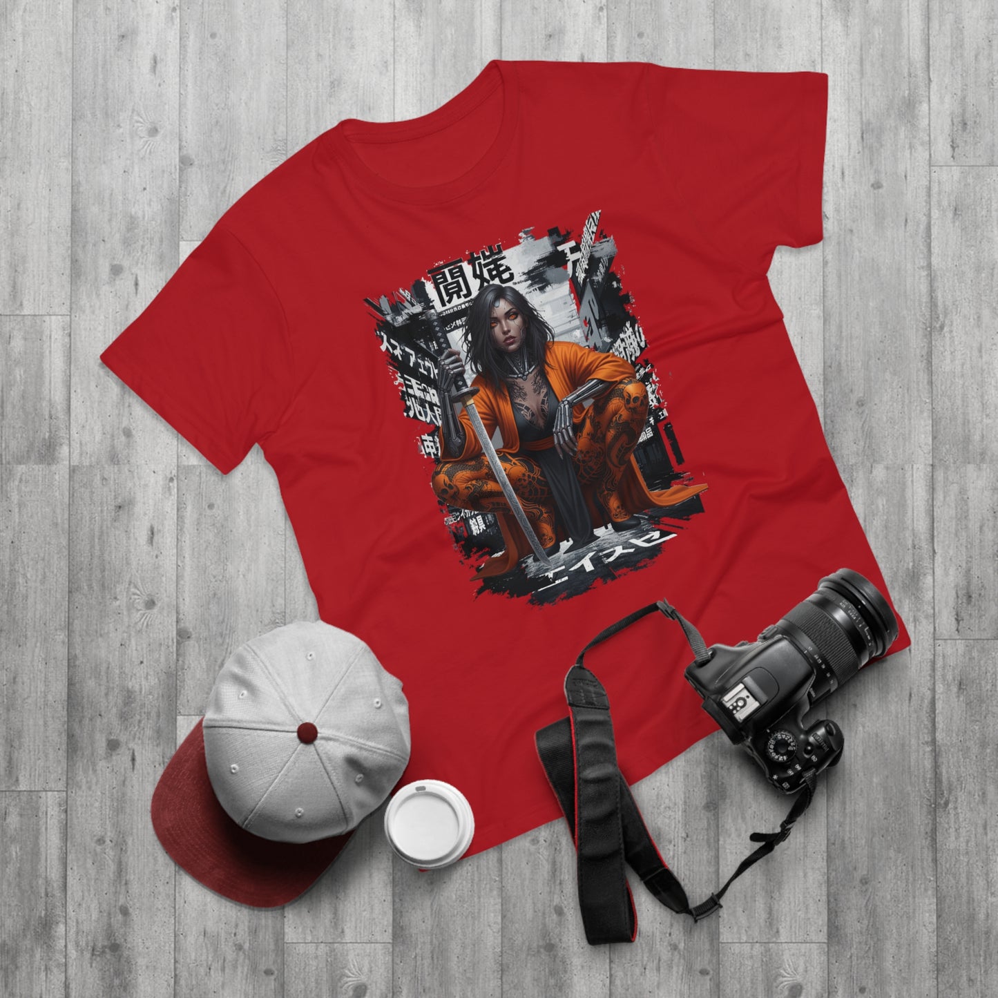 Urban Samurai Unisex T-shirt, Graphic Tee for Anime Fans, Streetwear Fashion, Unique Gift for Birthdays, Casual Wear