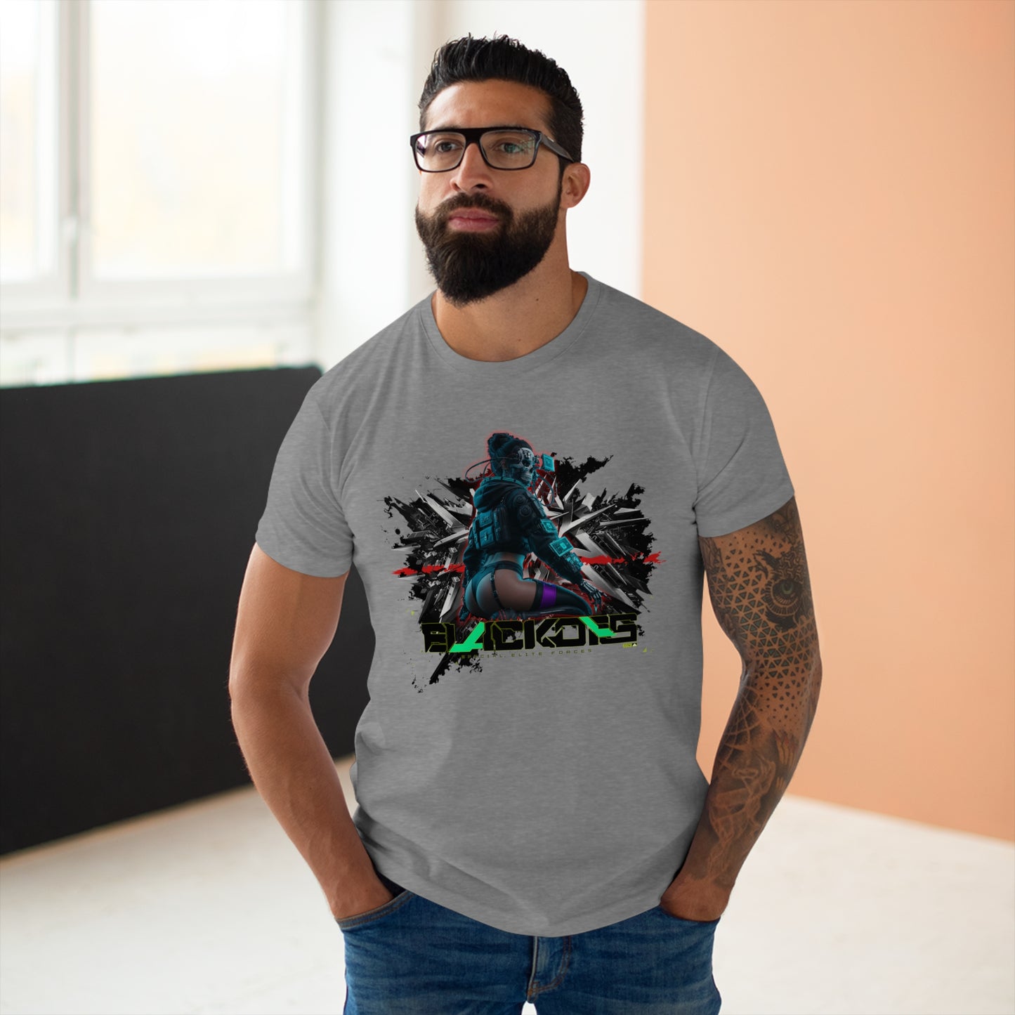 Urban Gamer Men's T-Shirt, Graphic Tee for Gamers, Streetwear, Cool Casual Wear, Perfect for Gaming Events, Birthday Gift
