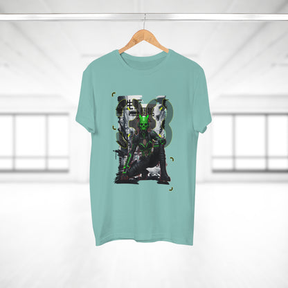 Cyberpunk Graphic Tee, Futuristic T-Shirt, Unisex Casual Wear, Unique Gift for Gamers, Trendy Streetwear, Sci-Fi Clothing
