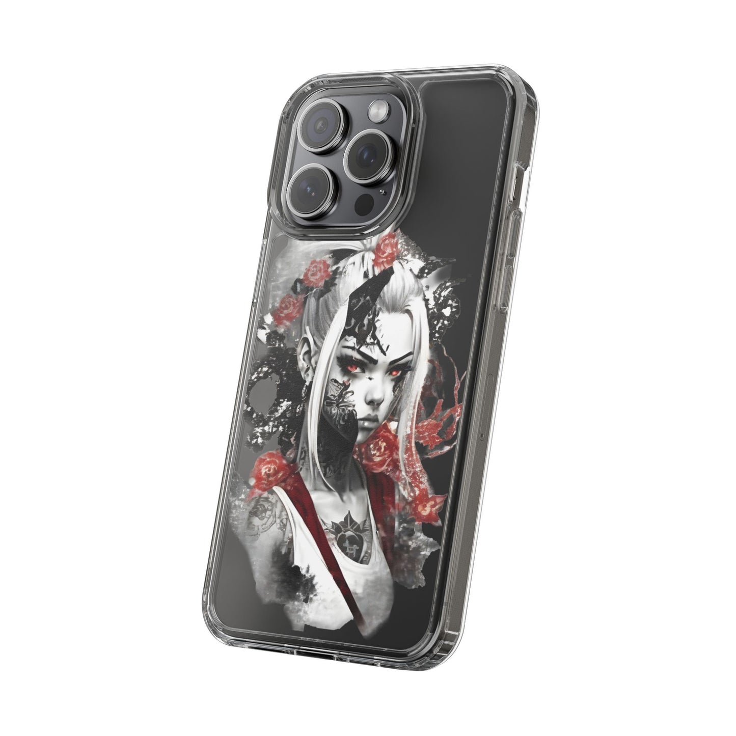 Mystical Warrior Clear Phone Case - Stylish & Protective