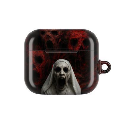 Horror-Themed AirPod Case, Spooky Earbud Cover, Unique Gift for Halloween, Gothic Design, Perfect for Music Lovers