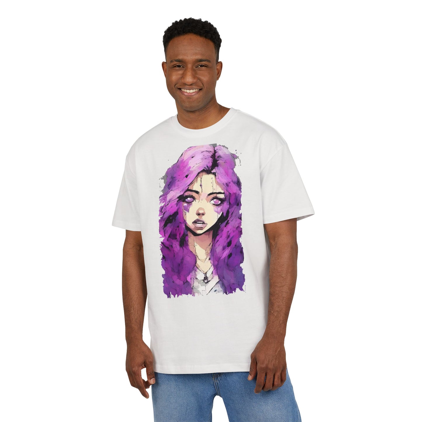 Artistic Oversize Tee - Stylish Women’s Graphic Tee, Casual Streetwear Top, Gift for Her, Unique Art Apparel, Trendy Everyday Wear