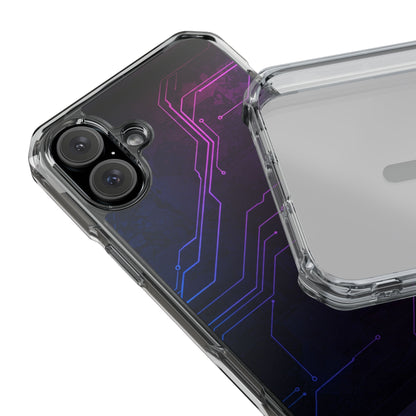 Magnetic Clear Phone Case - Tech-Inspired Design for Gamers, Stylish Protection, Gift for Tech Lovers, Phone Accessories, Customizable Case