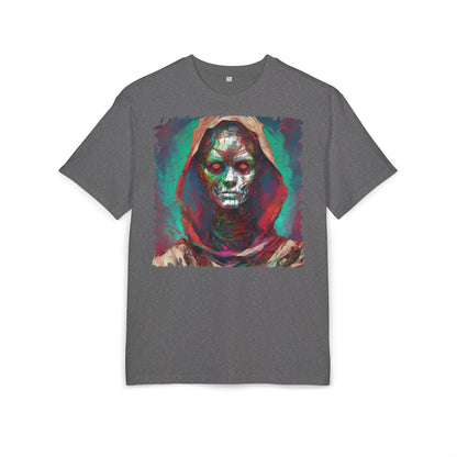 Eerie Oversize Tee, Unisex Graphic Shirt for Horror Lovers, Streetwear, Unique Gift for Halloween, Casual Wear, Art Tee