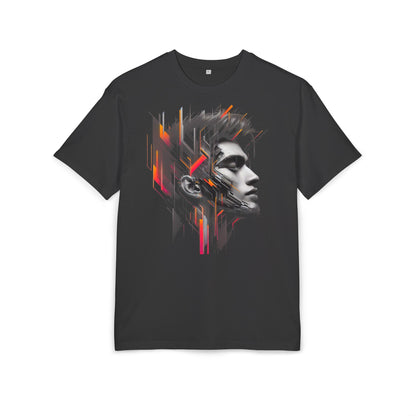 Artistic Oversize Tee - Modern Abstract Design