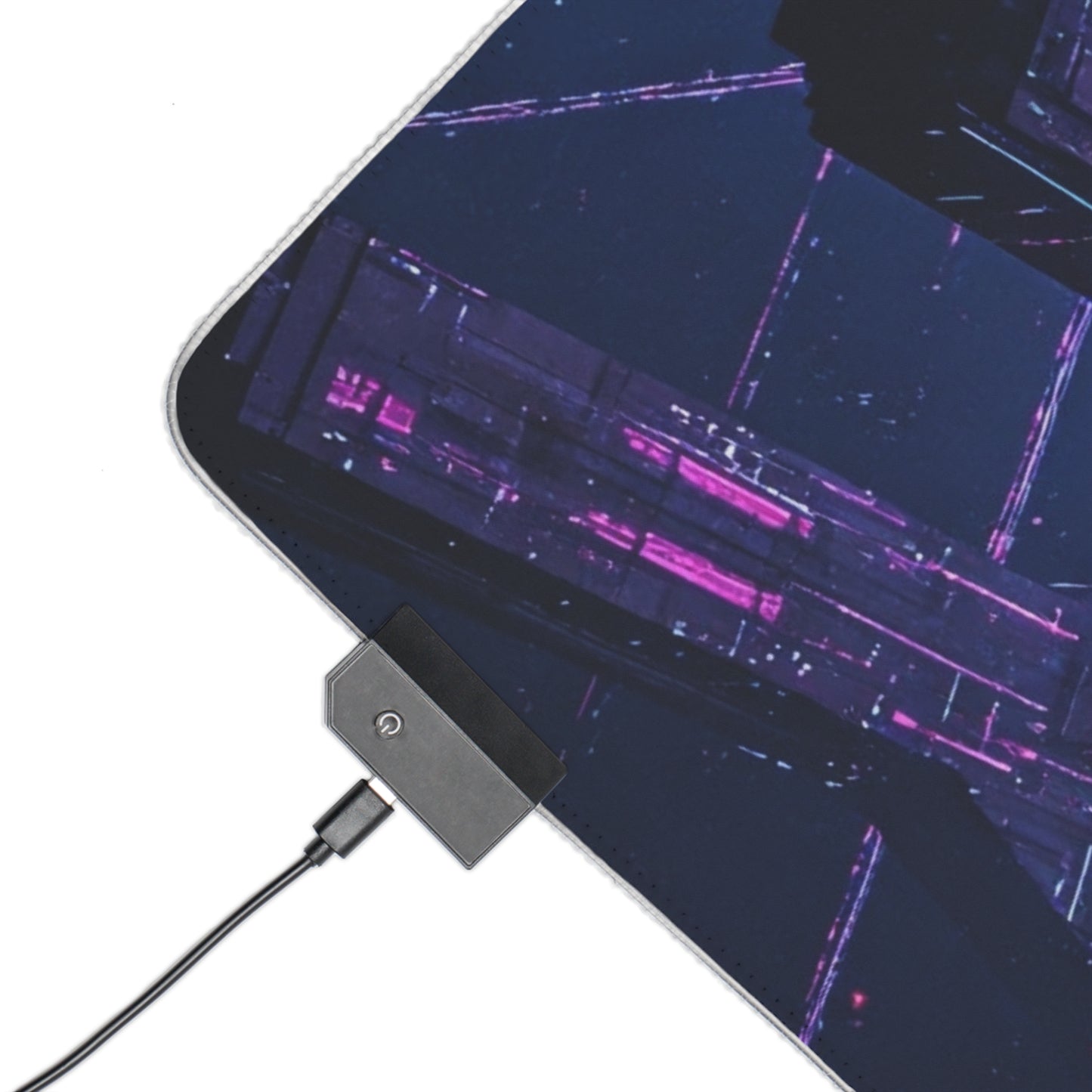 LED Cyberpunk Gaming Mouse Pad - Futuristic Glow, Desk Accessory for Gamers, Perfect for Birthdays, Gaming Setup, Home Office